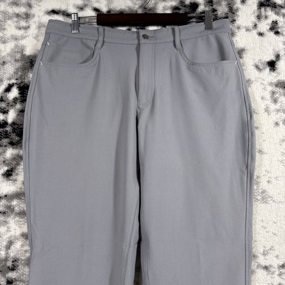 Footjoy 5 Pocket Golf Pants Mens 36x30 Athletic Fit Gray Performance Stretch - Picture 2 of 2